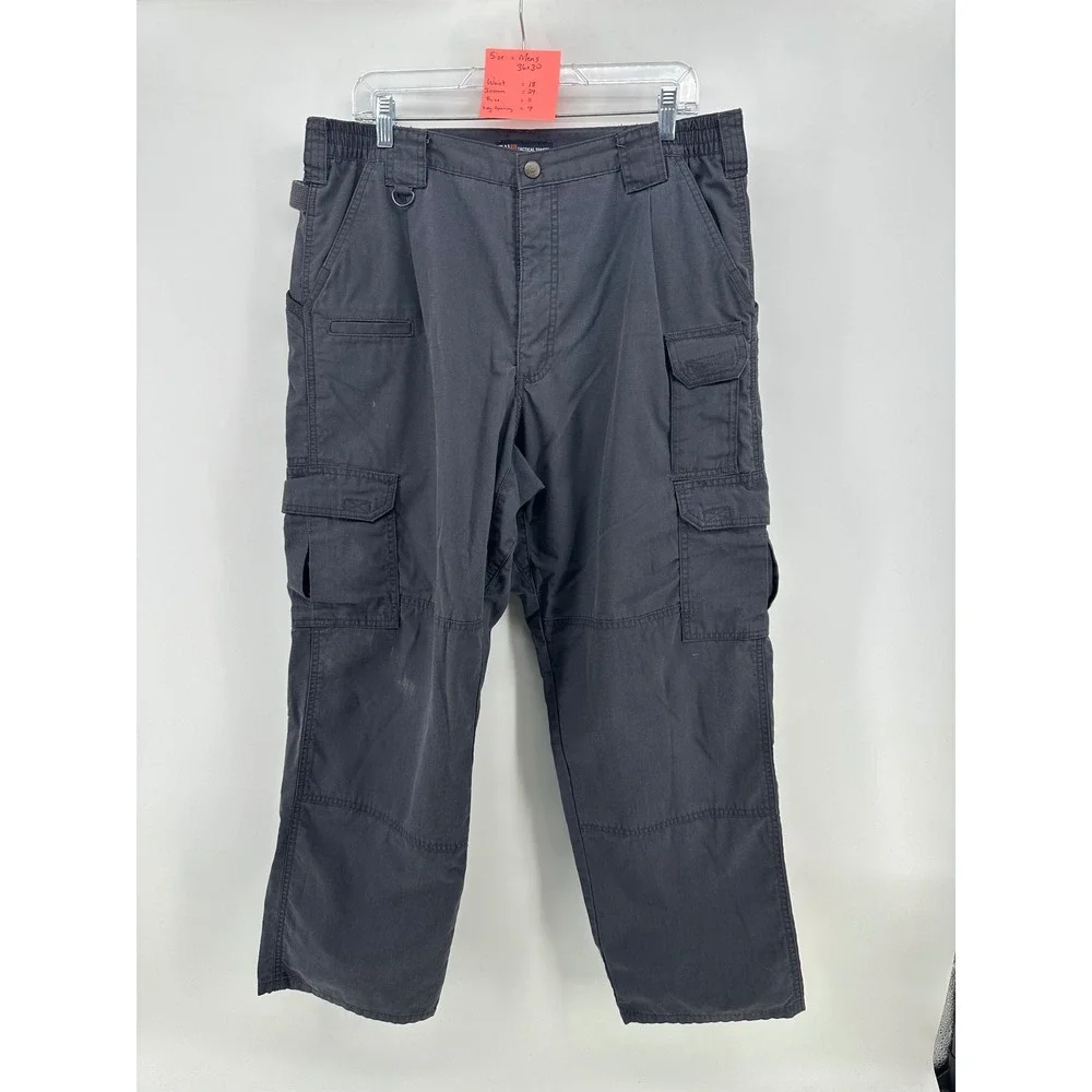 5.11 Tactical Series Mens Cargo Pants 36x30 Charcoal Gray Ripstop Utility Work